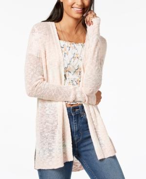 Freshman Juniors' Tie-dyed High-low Cardigan