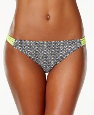 Hula Honey Strappy Printed Bikini Bottom Women's Swimsuit