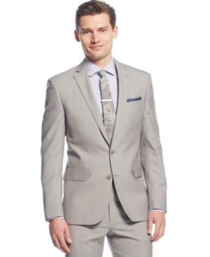 Ryan Seacrest Distinction Tan Solid Jacket