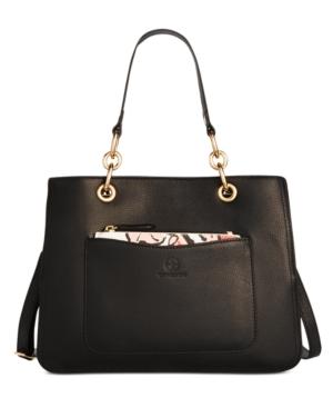 Giani Bernini Floral Printed 2-in-1 Medium Leather Satchel, Only At Macy's
