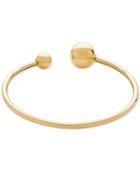 Polished Bead Cuff Bracelet In 14k Gold