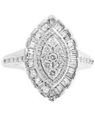 Effy Diamond Marquise Cluster Ring (3/4 Ct. T.w.) In 14k White Gold