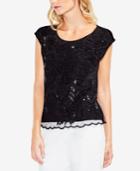 Vince Camuto Sequined Lace Top