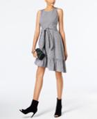 Inc International Concepts Checkered Asymmetrical Dress, Created For Macy's
