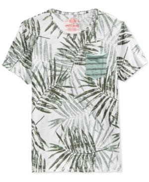 American Rag Men's Tropical Leaf Graphic-print T-shirt, Only At Macy's