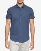 Calvin Klein Men's Tile Dobby Short-sleeve Shirt