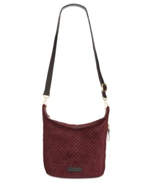 Vera Bradley Carson Velvet Small Hobo Crossbody
