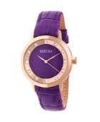Bertha Quartz Cecelia Collection Purpleleather Watch 34mm