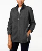 Karen Scott Zeroproof Fleece Jacket, Created For Macy's
