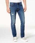 Calvin Klein Jeans Men's Slim-fit Crashed Indigo Jeans