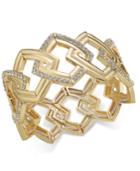 I.n.c. Gold-tone Pave Link Stretch Bracelet, Created For Macy's