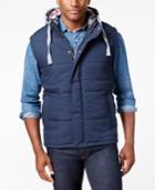 Weatherproof Vintage Men's Big And Tall Hooded Vest, Classic Fit