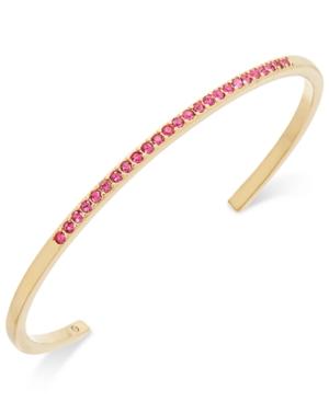 Kate Spade New York Gold-tone Pave Skinny Cuff Bracelet