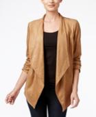 Jm Collection Open-front Draped Blouse, Only At Macy's
