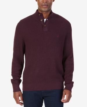 Nautica Men's Buttoned Shawl-collar Sweater