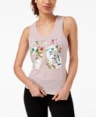 Material Girl Active Juniors' Femme Graphic Knot-back Tank Top, Created For Macy's