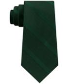 Tommy Hilfiger Men's Solid Textured Stripe Silk Tie