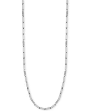 Vince Camuto Silver-tone Pave Link Chain Necklace