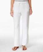 Charter Club Petite Linen Drawstring Pants, Only At Macy's