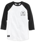Lrg Men's Graphic-print Raglan Cotton Shirt