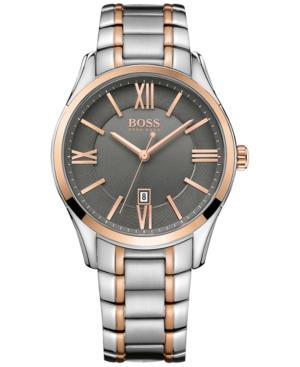 Boss Hugo Boss Men's Ambassador Two-tone Stainless Steel Bracelet Watch 43mm 1513388