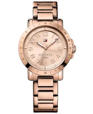 Tommy Hilfiger Women's Rose Gold-tone Stainless Steel Bracelet Watch 38mm 1781396