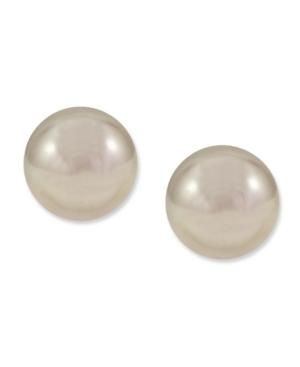 Majorica Pearl Earrings, Sterling Silver Nuage Organic Man Made Pearl Studs