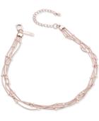 Inc International Concept Rose Gold-tone Multi-strand Choker Necklace, Only At Macy's