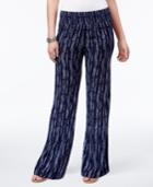 Style & Co Printed Wide-leg Pants, Created For Macy's