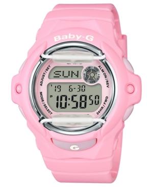 Baby G Women's Digital Pink Resin Strap Watch 42.6mm