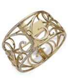Danori Gold-tone Pave Openwork Bangle Bracelet, Created For Macy's