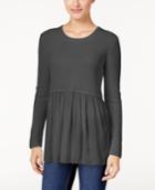 Style & Co. Peplum-hem Top, Only At Macy's