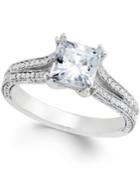 Certified Diamond Engagement Ring In Platinum (2-1/6 Ct. T.w.)