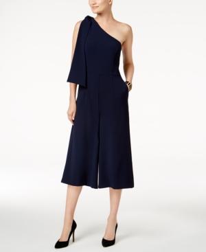 Julia Jordan Cropped One-shoulder Jumpsuit