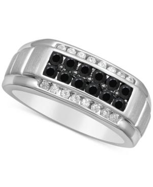 Men's Diamond Cluster Ring (1 Ct. T.w.) In 10k White Gold