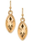 2028 Gold-tone Navette Drop Earrings, A Macy's Exclusive Style