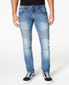 Inc International Concepts Men's Gordon Medium Blue Wash Pieced Skinny Jeans, Only At Macy's