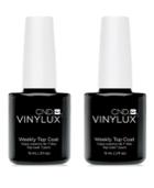 Creative Nail Design Vinylux Weekly Top Coat Duo (two Items), 0.5-oz, From Purebeauty Salon & Spa