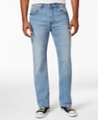 Calvin Klein Jeans Men's Relaxed-straight Fit Stretch Streak Chill Wash Jeans