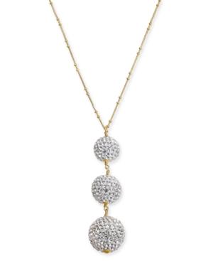 Kate Spade New York Two-tone Pave Orb Lariat Necklace, 30 + 3 Extender