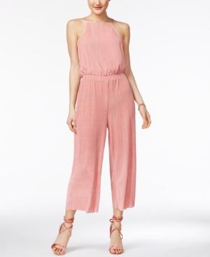 Ultra Flirt Juniors' Pleated Culotte Jumpsuit