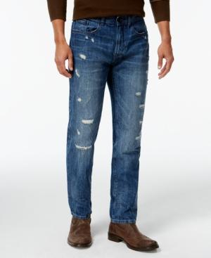 Ring Of Fire Goffman Straight Fit Crass Wash Jeans