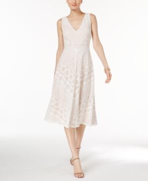 Vince Camuto V-neck Lace Dress