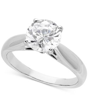 Lab Grown Diamond Solitaire Engagement Ring (2 Ct. T.w.) In 14k White Gold