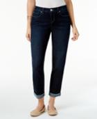 Style & Co Curvy-fit Cuffed Boyfriend Jeans, Created For Macy's
