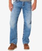 Silver Jeans Co. Men's Gordie Loose Fit Straight Stretch Jeans