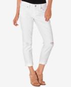 Silver Jeans Co. Ripped White Wash Boyfriend Jeans