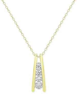 Victoria Townsend Crystal Pendant Necklace In 18k Gold Over Sterling Silver