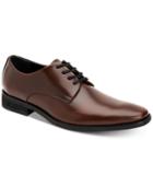 Calvin Klein Men's Ramses Box Leather Textured Derby Shoes Men's Shoes