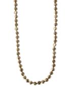 Lucky Brand Necklace, Gold-tone Hammered Coin Necklace